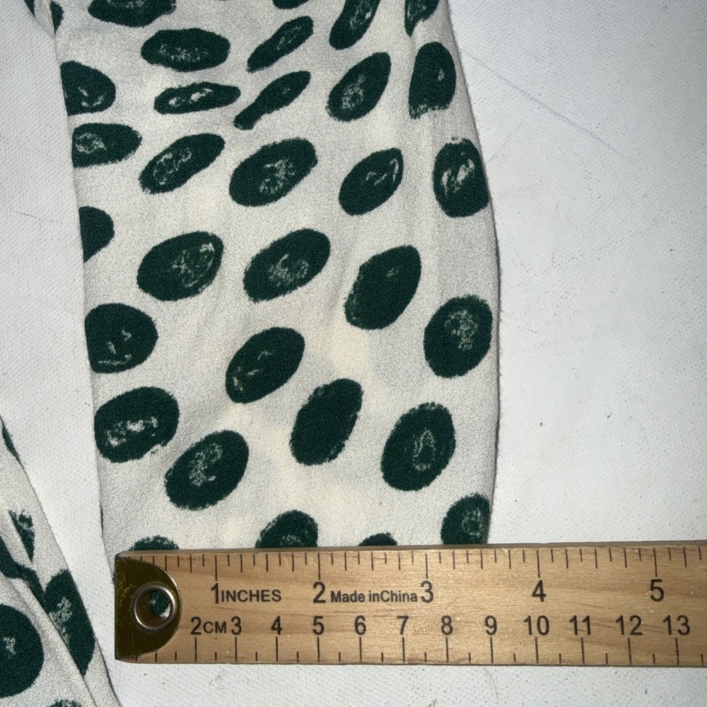 Reformation Hilda Long Sleeve Festival Fairy Cottagecore Green Polka Dot Dress 4 - Picture 15 of 16